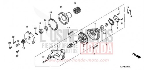 OIL PUMP NX125K de 1989